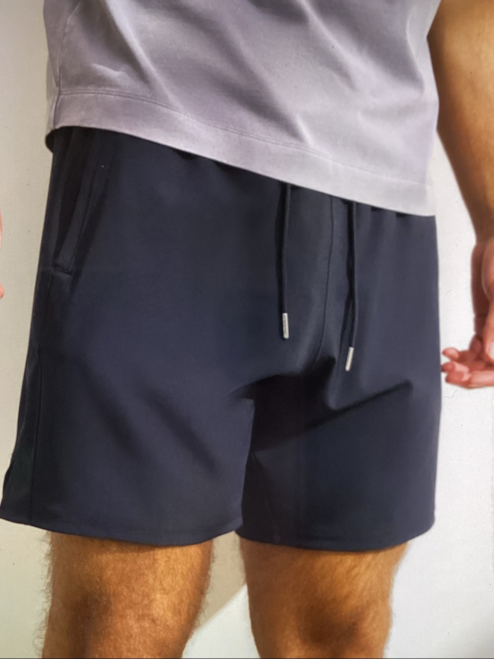 Perry Ellis Dark Navy Athletic Shorts with Drawstring